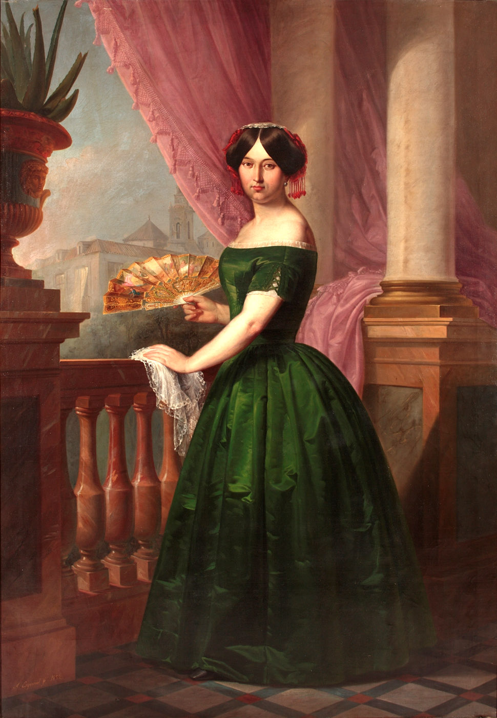 Antonio María Esquivel. Josefa García de Solís. 1852. Museo Nacional del Prado. Madrid.