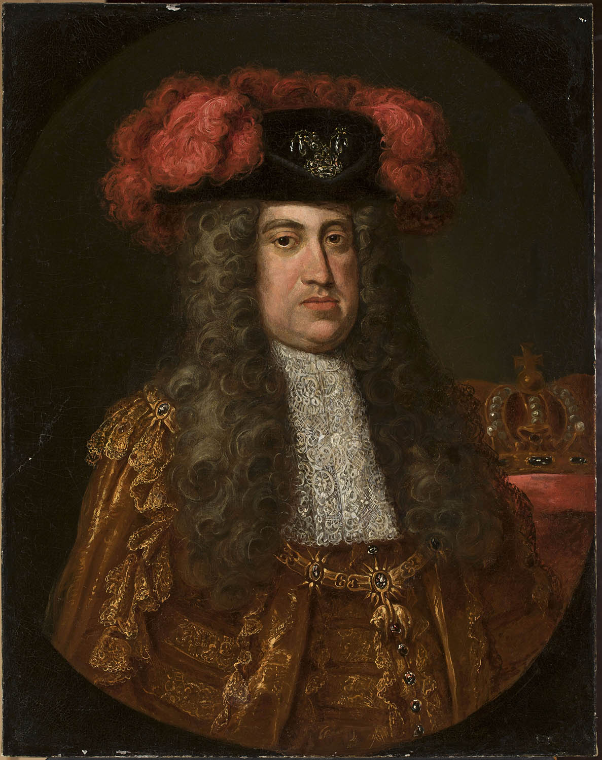 Jan Kupecky. Retrato del emperador Carlos IV de Habsburgo con la Orden del Toisón de Oro. Hacia 1720. Museo Nacional de Varsovia.