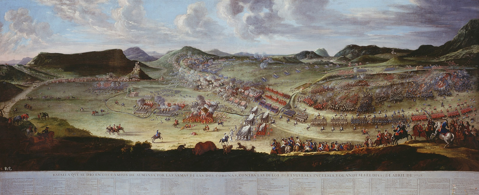 Bounaventura Ligli. La Batalla de Almansa. 1709. Museo Nacional del Prado. Madrid.