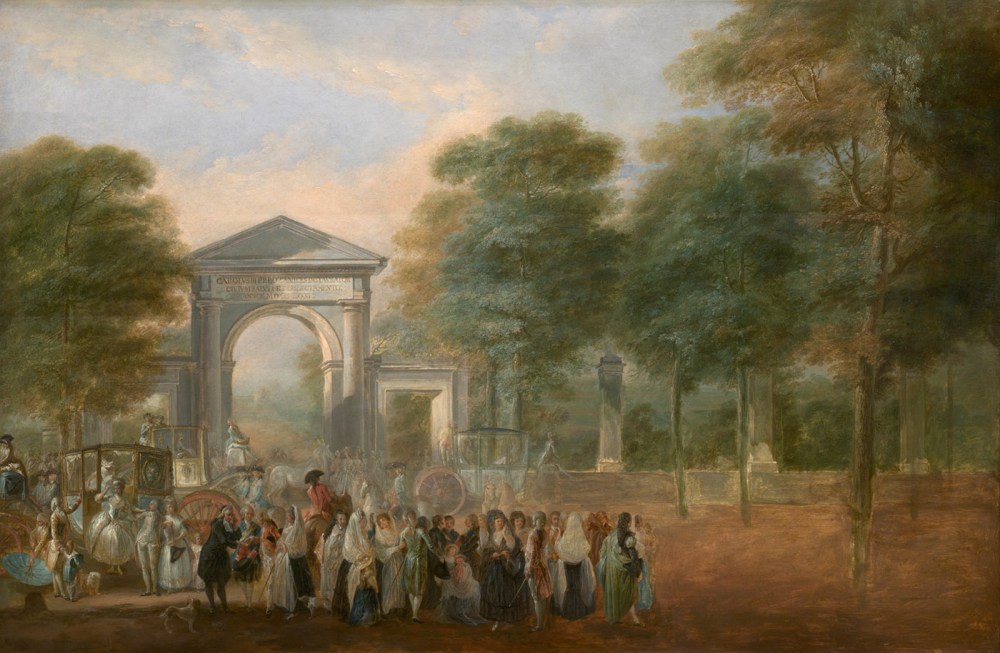 Luis Paret y Alcázar. El Jardín Botánico desde el Paseo del Prado. 1790. Museo Nacional del Prado. Madrid.