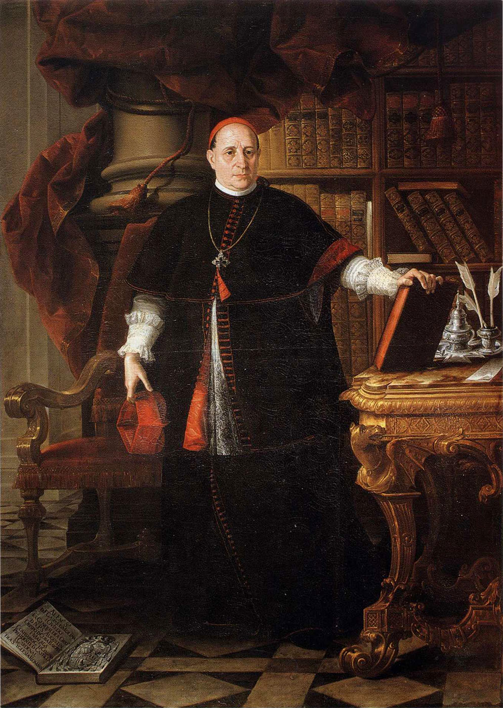Alonso Miguel Tovar. Retrato de Gaspar de Molina y Oviedo Siglo XVIII.