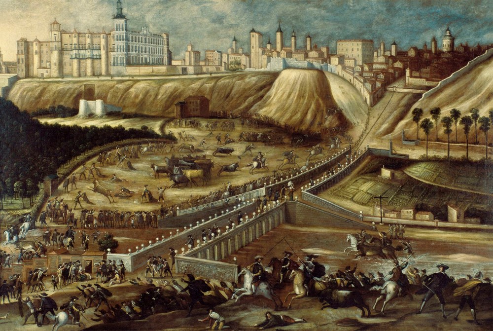 Anónimo. Vista del Alcázar Real y entorno del Puente de Segovia. 1670. Museo Soumaya. Fundación Carlos Slim. Mexico DF