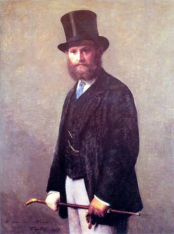 Henri Fantin-Latour. Retrato de Édouard Manet.1867. Art Institute of Chicago.
