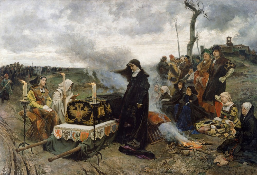 Francisco Pradilla. Doña Juana la Loca. 1877. Museo Nacional del Prado. Madrid.