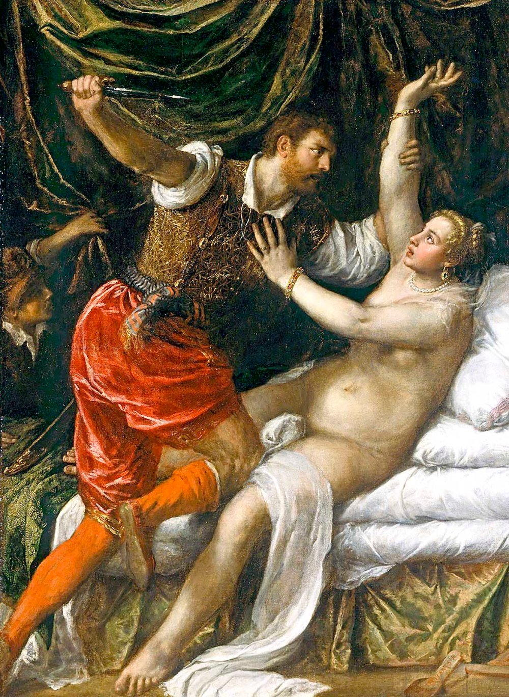 Tiziano. Tarquinio y Lucrecia. Hacia 1571.Museo Fitzwilliam. Universidad de Cambridge.