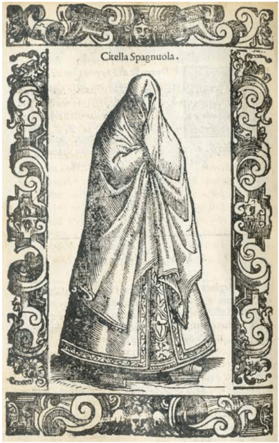 Cesare Vecellio. Citella spagnuoala. 1598. Museo del Traje. Madrid.