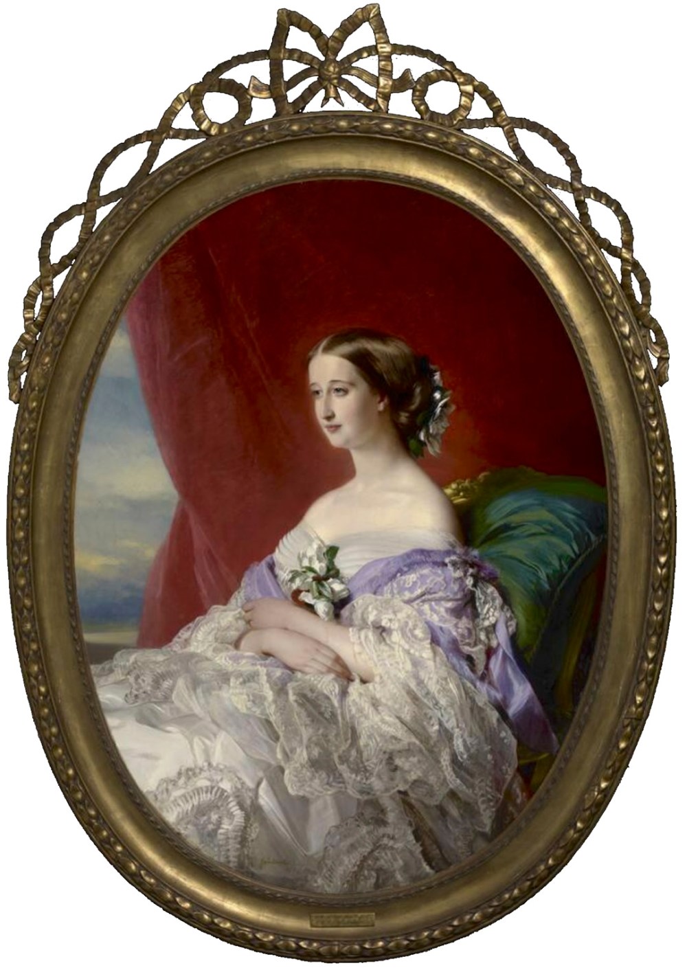Franz Xaver Winterhalter. La Emperatriz Eugenia. 1854. Museum of Fine Arts. Houston.