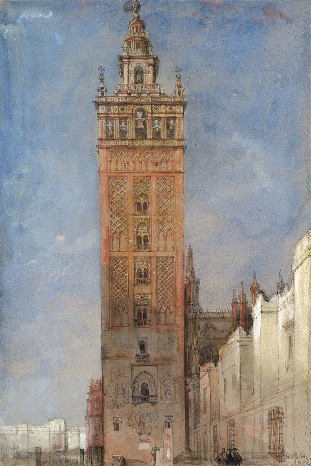 David Roberts. La Giralda, Sevilla. 1833. Metropolitan Museum.