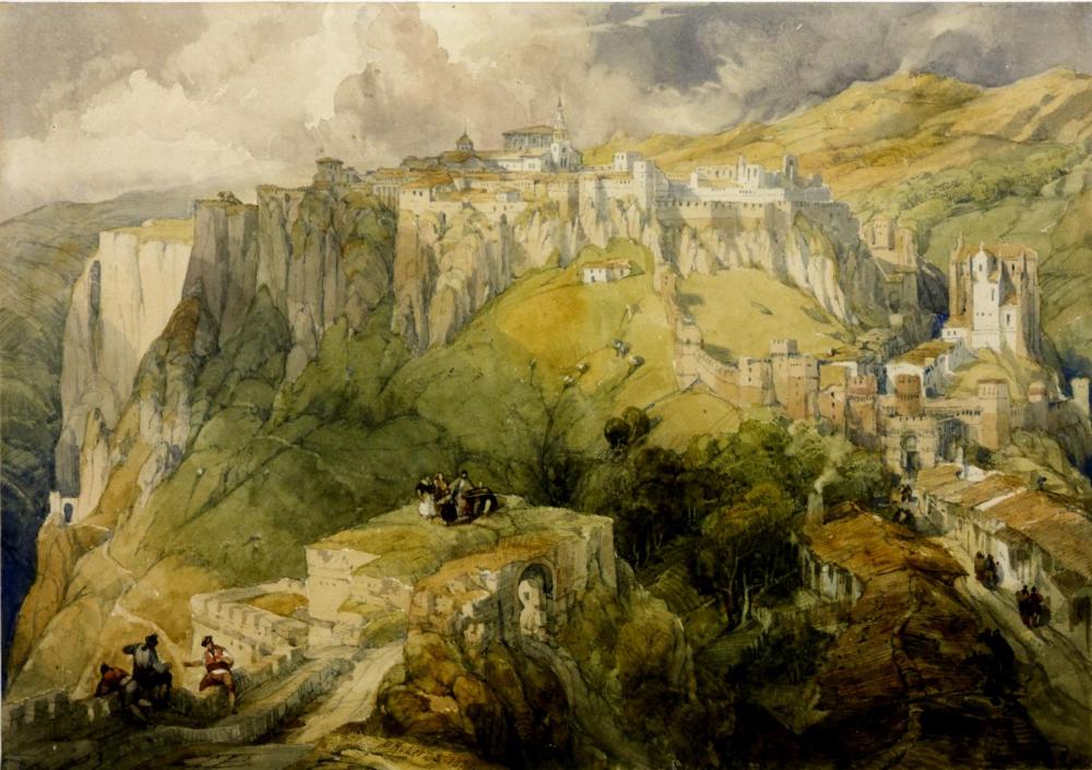 David Roberts. Ronda. 1834. Publicado en The Tate Gallery Report 1967–1968. Londres 1968