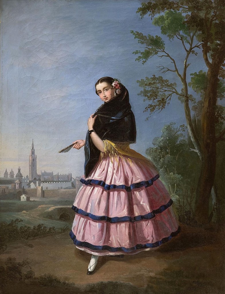 Manuel Cabral Aguado Bejarano. Maja Sevillana. Hacia 1850. Colección Carmen Thyssen-Bornemisza. Museo Carmen Thyssen.