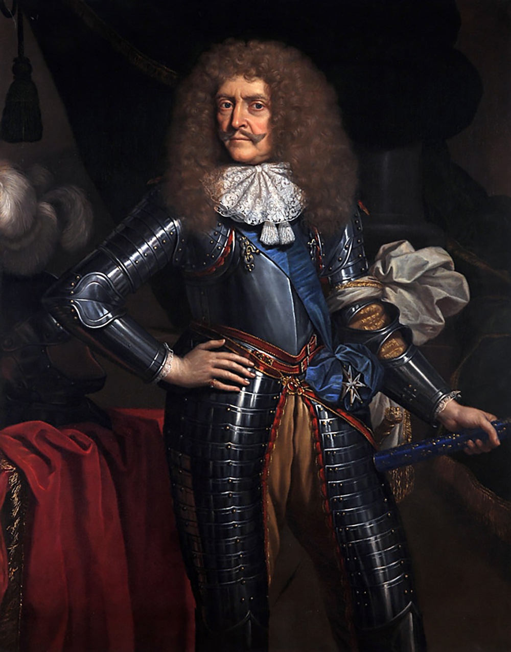 Anónimo. Retrato de Antoine III de Gramont, Mariscal de Francia. Hacia 1670. Museo Vasco de Bayona.