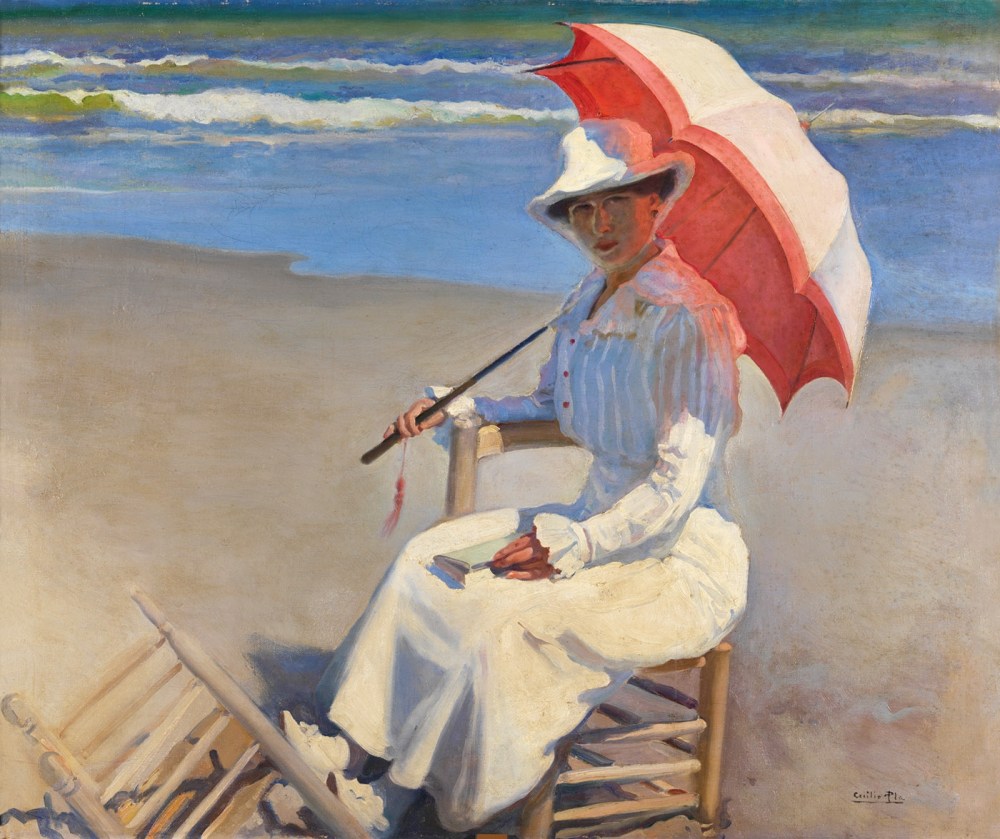 Cecilio Pla y Gallardo. Mujer en la playa. 1910-1920. Museo Nacional del Prado.