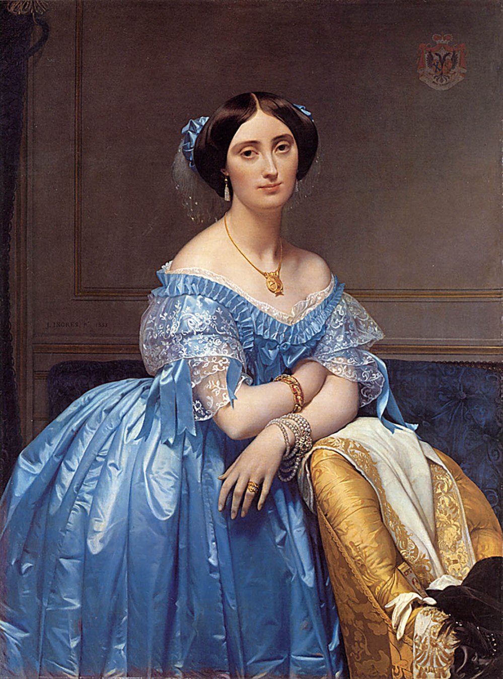 Jean-Auguste-Dominique Ingres. La princesa Albert de Broglie. 1851-1853. Metropolitan Museum. Nueva York.