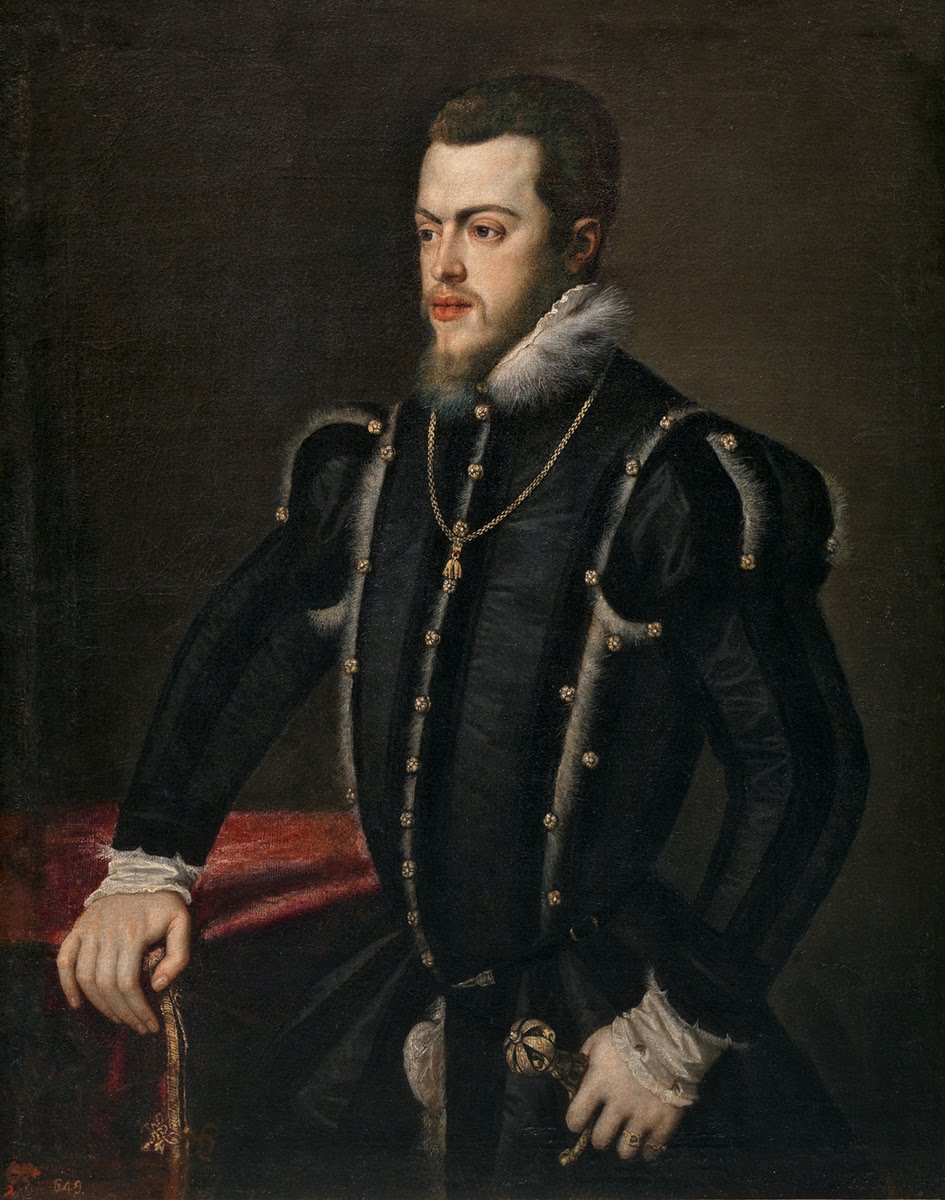 Tiziano (Taller). Felipe II. 1549-1550. Museo Nacional del Prado. Madrid.