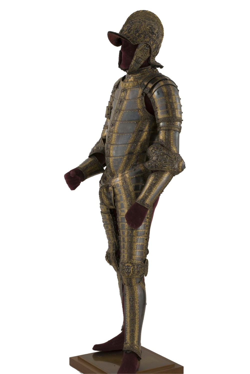 Desiderius Helmschmid (Armero) y Jörg Sigman (Platero).Armadura de parada de Felipe II. 1549-1552. Patrimonio Nacional. Real Armeria. Madrid.