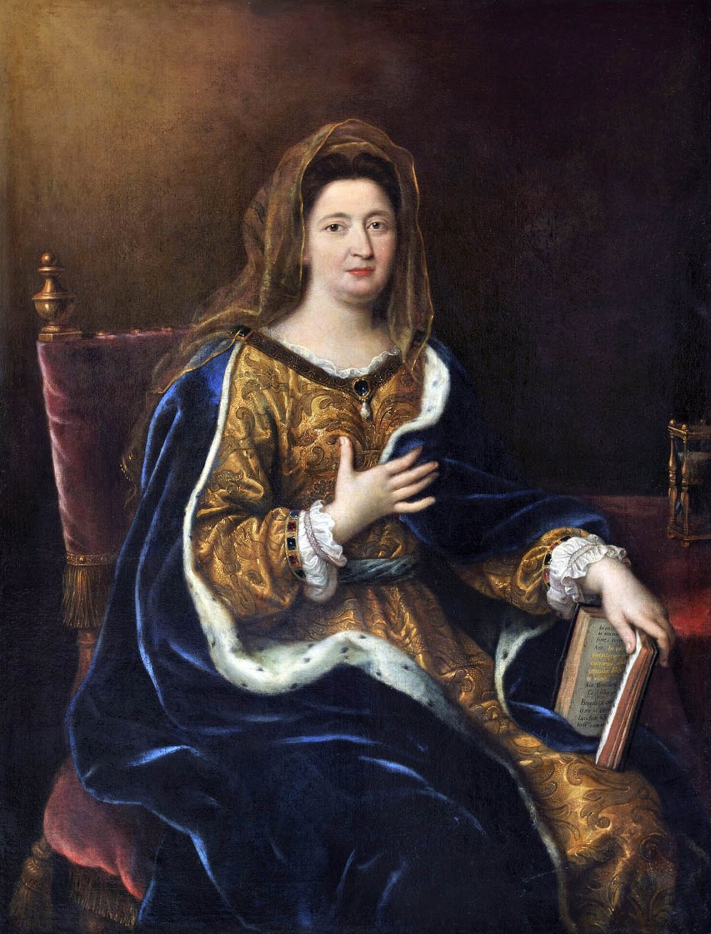 Pierre Mignard I.Françoise d'Aubigné, marquesa de Maintenon.  Hacia 1694. Palacio de Versalles.