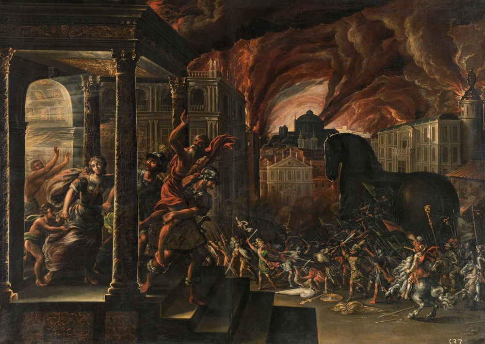 Juan de la Corte. El caballo de Troya. Siglo XVII. Museo Nacional del Prado. Madrid.