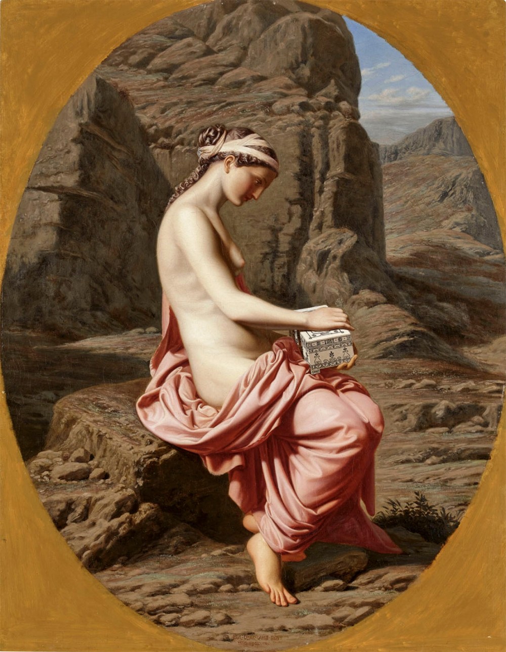 Paul-Césaire Gariot. Caja de Pandora. 1854. Colección particular.