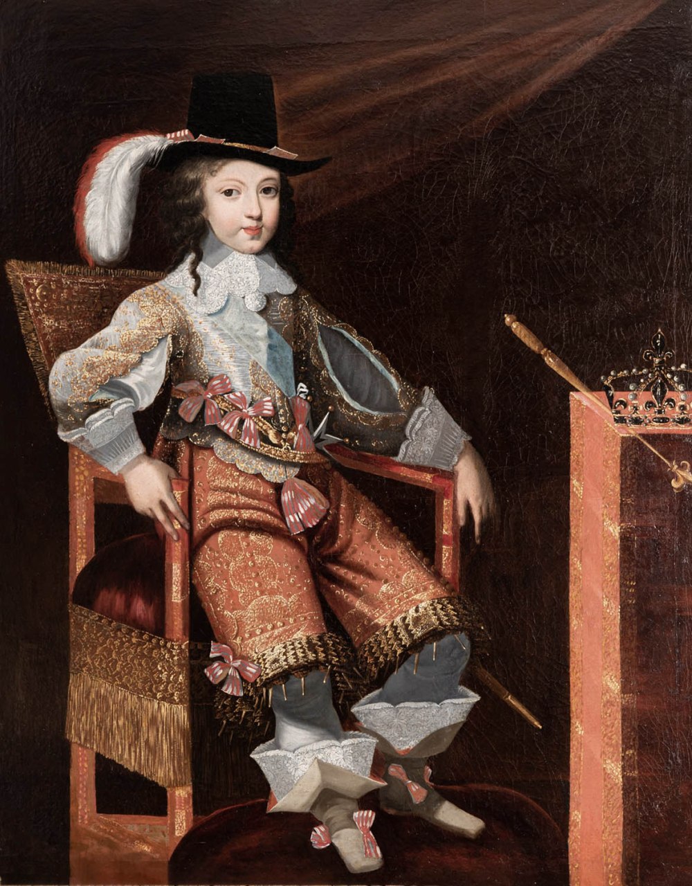 Jean Nocret (atribuido a). Luis XIV niño. Mediados del siglo XVII. Colección particular.