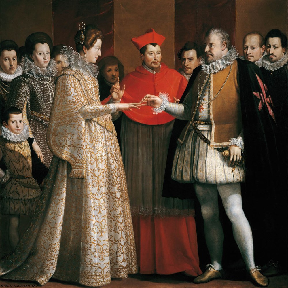 Jacopo da Empoli. Boda de María de Medici y Enrique IV de Francia. 1600. Galería de los Uffizi.