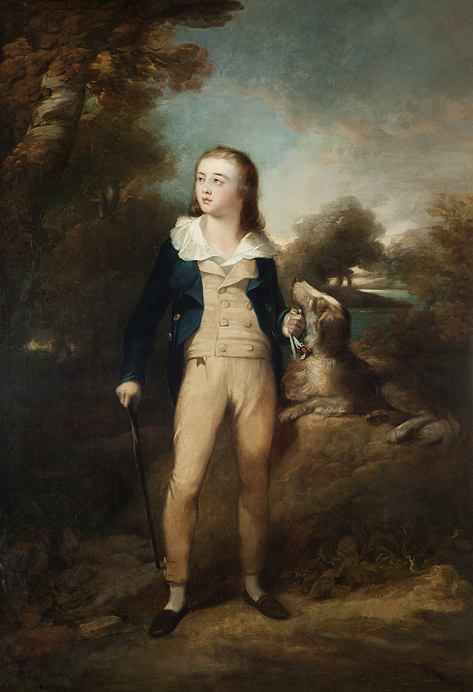 Henry Raeburn. Maestro Cathcart y perro. Hacia 1810. Museo Nacional de Bellas Artes. Buenos Aires.