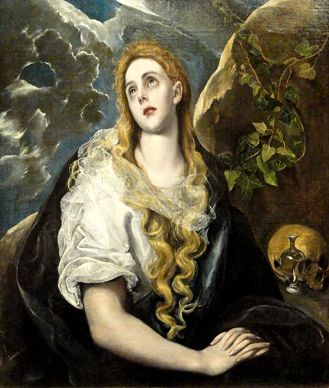 El Greco. La Magdalena penitente. Hacia 1580. Nelson-Atkins Museum of Art. Kansas.
