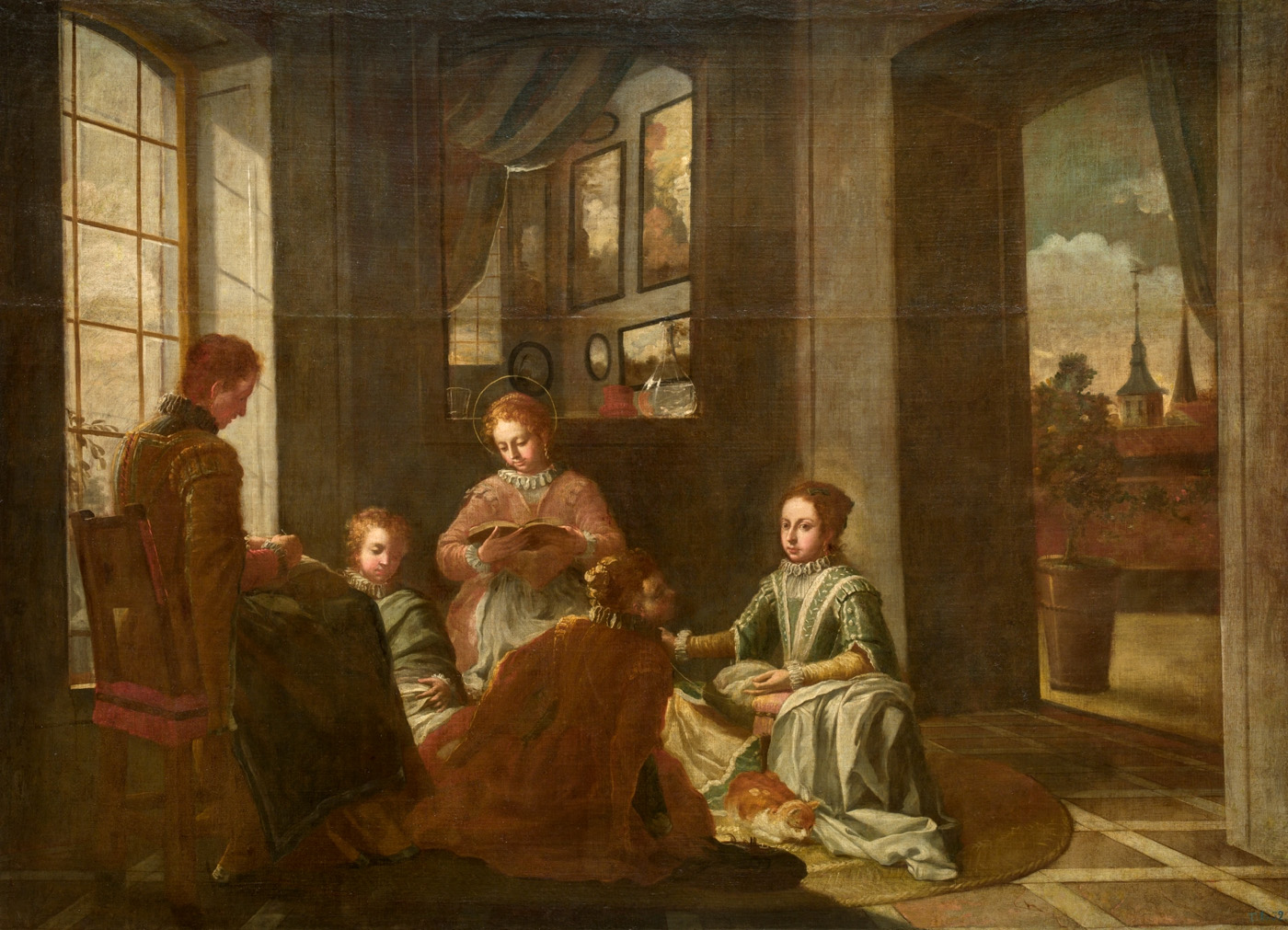 Juan García de Miranda.La educación de Santa Teresa. 1735. Museo Nacional del Prado. Madrid.