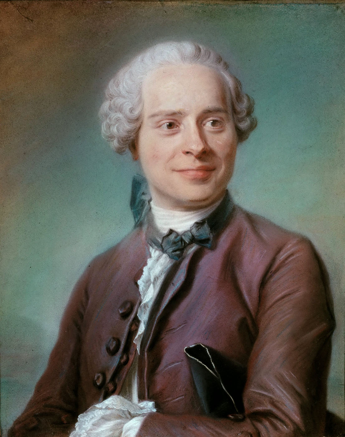 Maurice Quentin de La Tour. Retrato de Jean l Rond d´Alembert. 1753. Museo del Louvre.