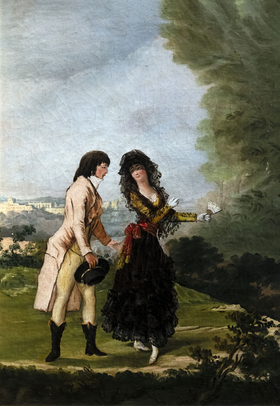 Francisco de Goya (atribuido a). Coloquio galante. 1793-1797. Museo de Bellas Artes de Agen.