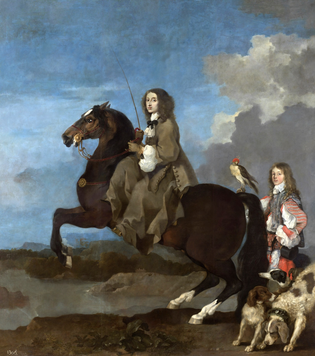 Sèbasien Bourdon. Cristina de Suecia, reina, a caballo. 1653-1654. Museo Nacional del Prado.