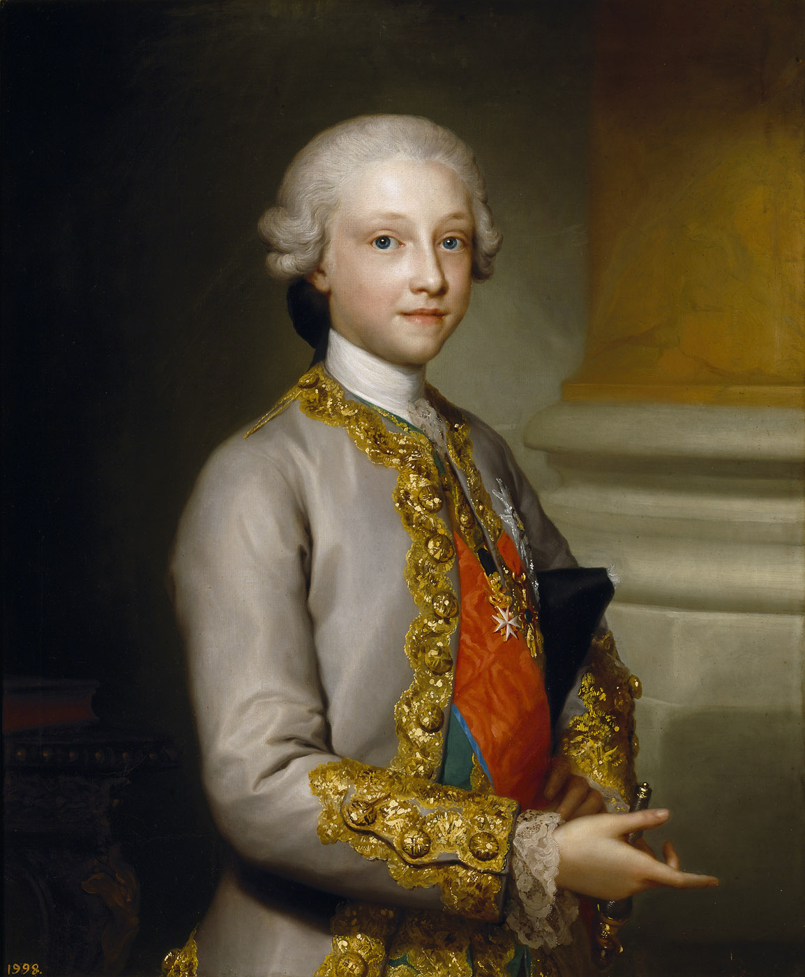 Anton Raphael Mengs. Gabriel de Borbón, infante de España. 1767. Museo Nacional del Prado. Madrid.