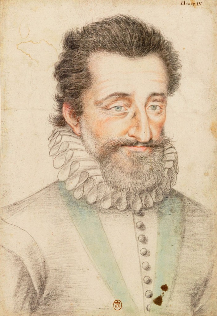 François Quesnel. Retrato del rey Enrique IV. 1602. Biblioteca Nacional de Francia