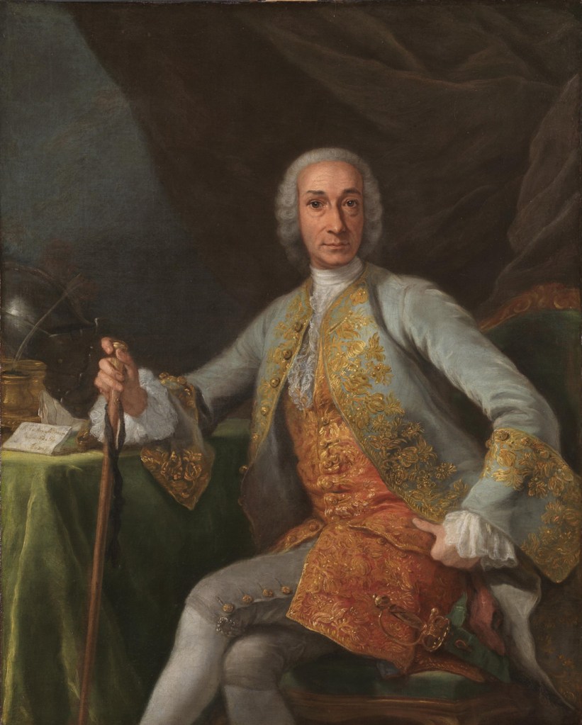 Giuseppe Bonito. Retrato de Leopoldo de Gregorio, marqués de Esquilache. 1759. Museo Nacional del Prado. Madrid.