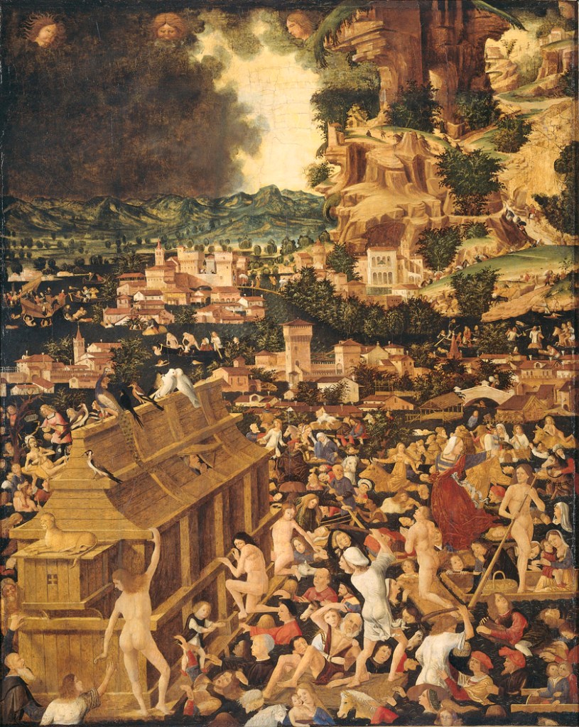 Anónimo. El diluvio universal. Hacia 1450-1490. Rijksmuseum, Ámsterdam.