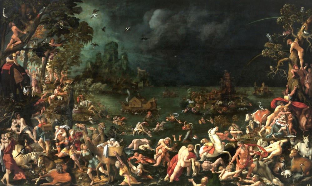 Jan van de Scorel. El Diluvio Universal. Hacia 1530. Museo del Prado.