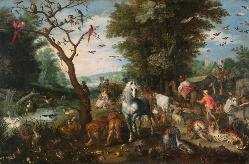 an Brueghel el Joven.Entrada en el Arca de Noé. Hacia 1630. Museo Nacional del Prado