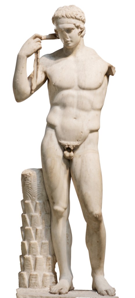 Policleto. Diadumeno. Copia romana del original griego. Museo Británico.