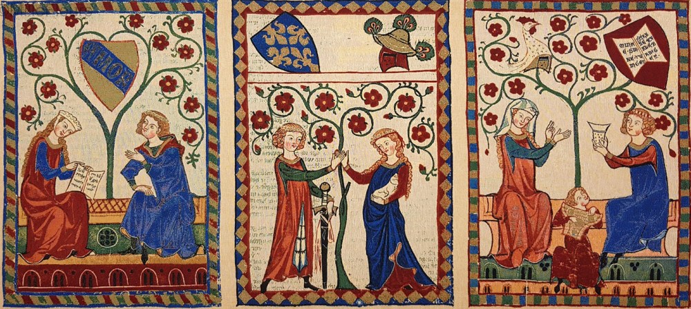 Codex Manesse o Grosse Heidelberger Liederhandschrift. 1305-1340.