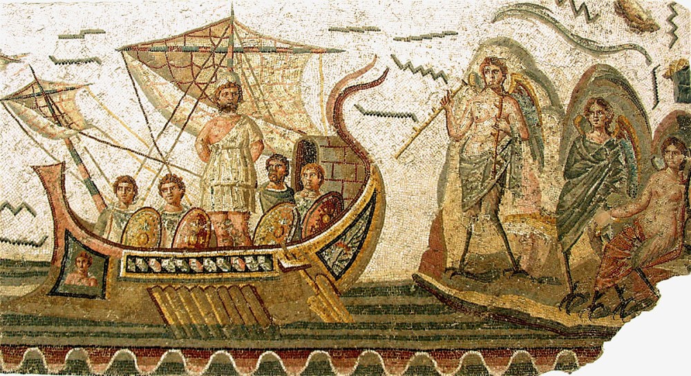 Ulises y las Sirenas. Museo del Bardo, Túnez