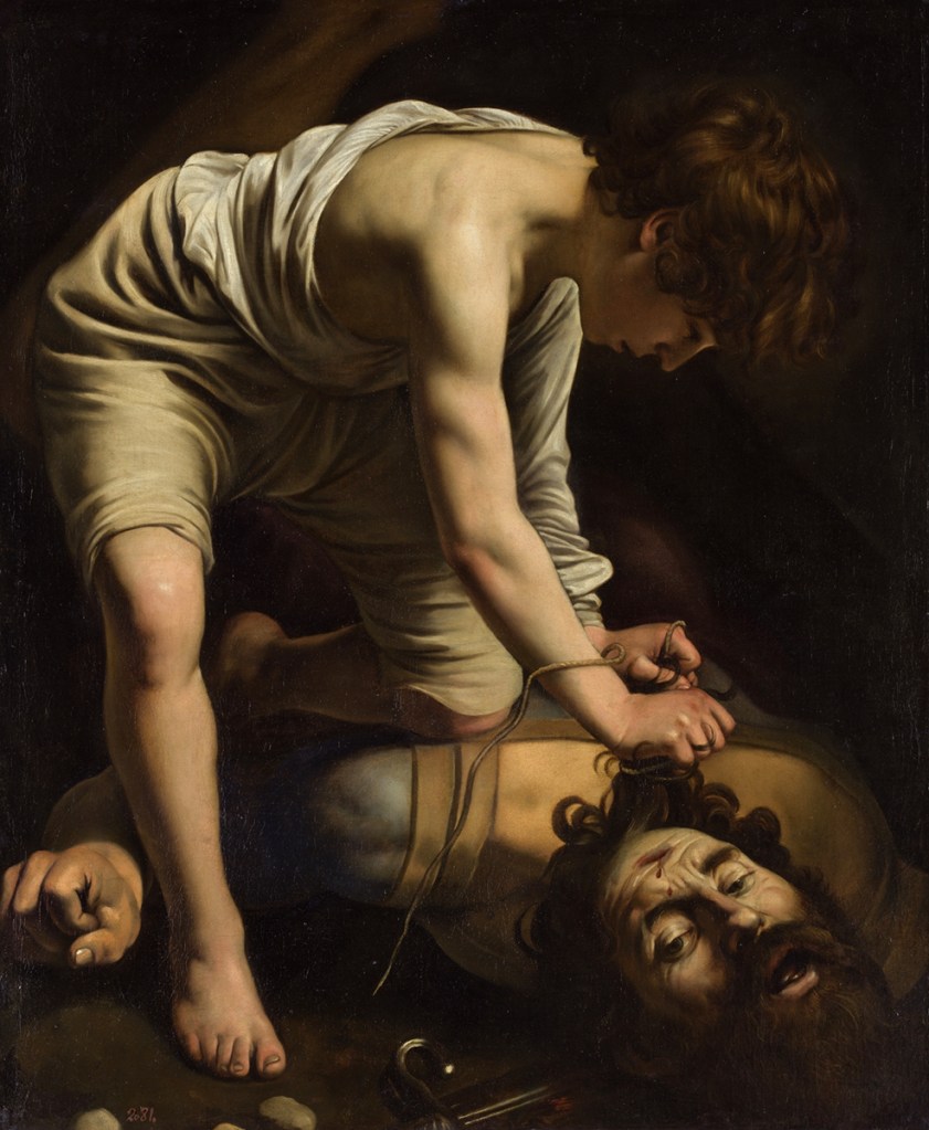 Caravaggio. David vencedor de Goliat. Hacia 1600. Museo Nacional del Prado.