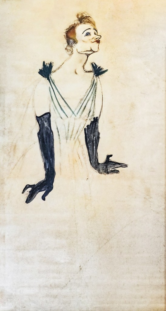 Henry de Toulouse-Lautrec. Yvette Guilbert. 1894. Museo Toulouse-Lautrec. Albi