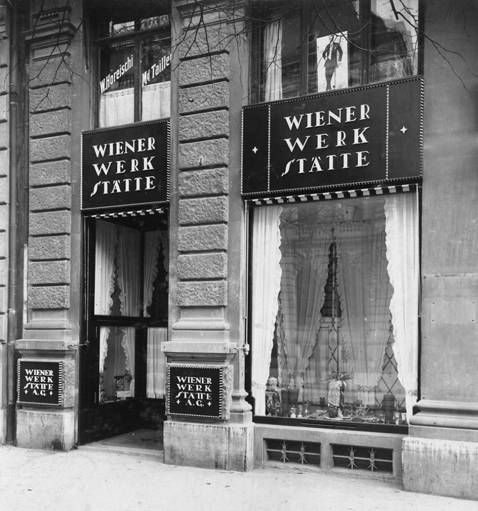 portal del punto de venta de Wiener Werkstätte AG Zürich, Bahnhofstrasse 1, 1917.