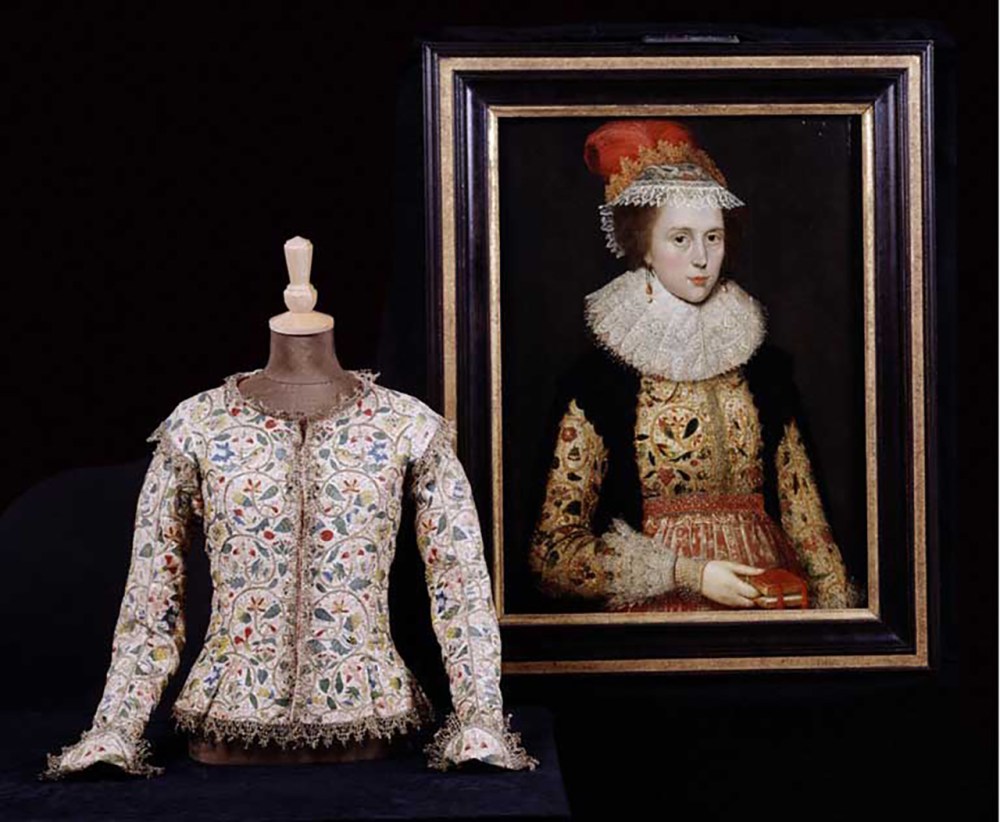 Chaqueta y retrato de Margaret Layton. Museo Victoria y Alberto.