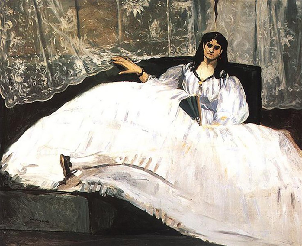 Edouard Manet. Retrato de Jeanne Duval. 1862. Museo de Bellas Artes de Budapest.