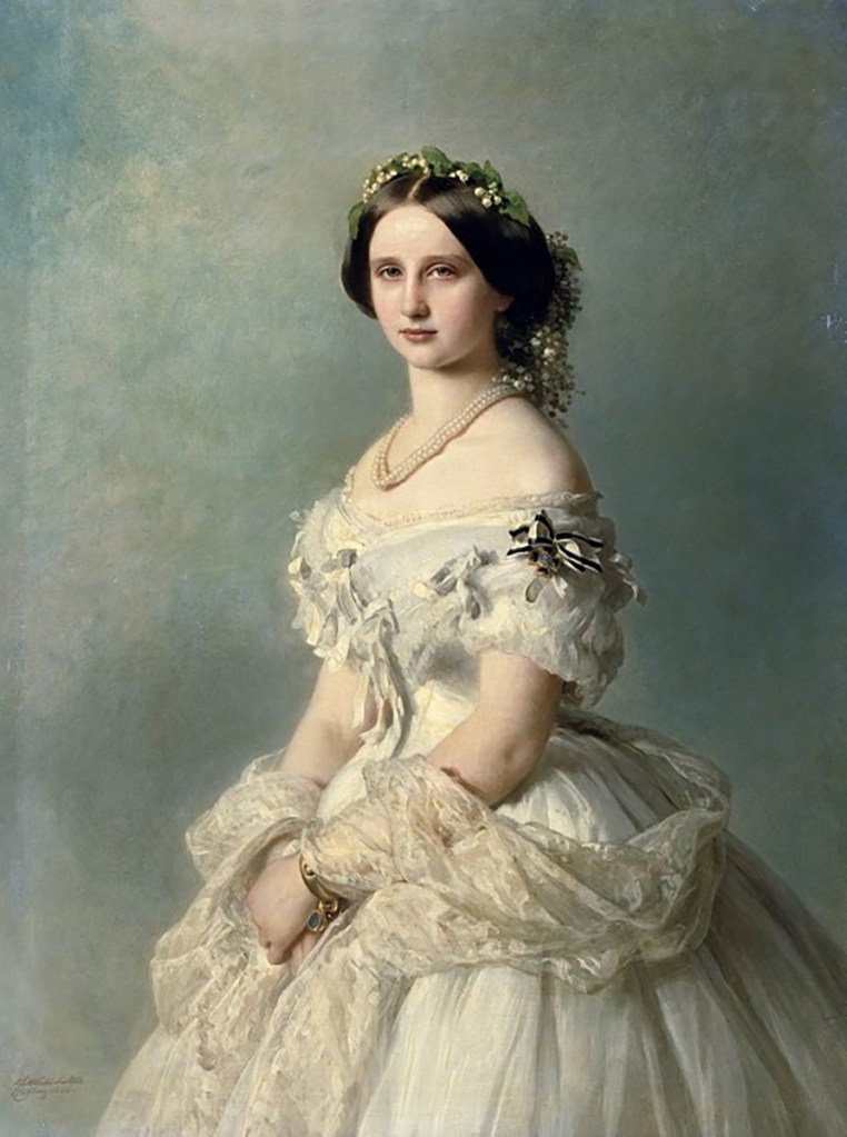 Franz Xaver Winterhalter. Retrato de la Princesa Louise de Prusia. 1856. Museo Estatal de Bellas Artes «Pushkin»