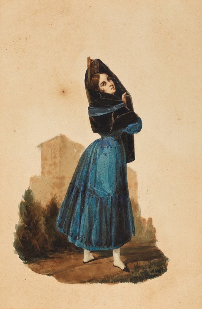 José Domínguez Bécquer. Maja. 1836. Museo del Prado.