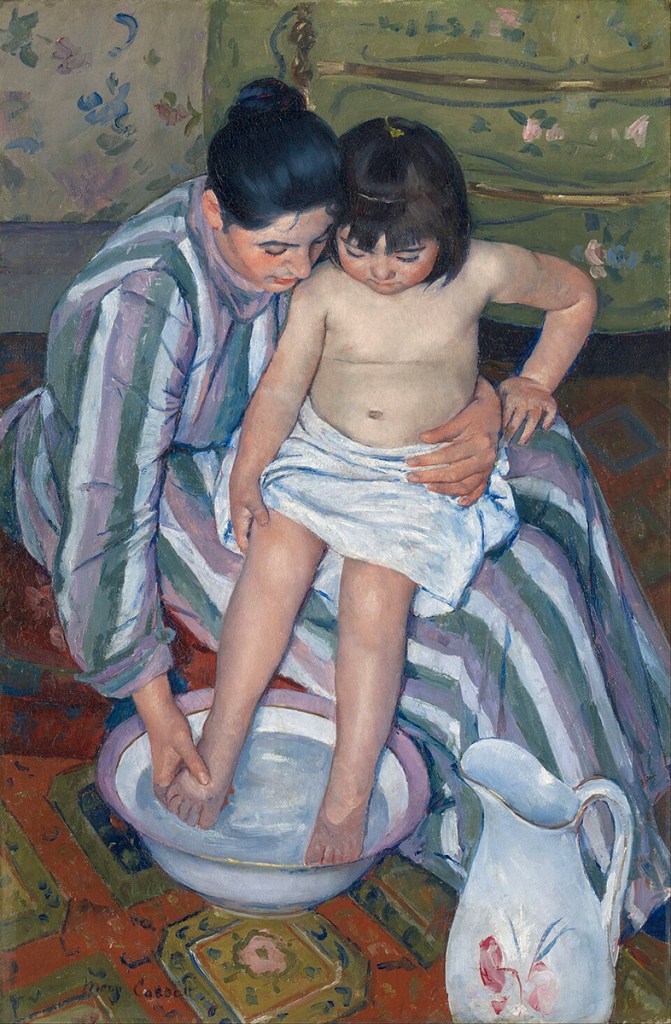 Mary Cassatt. El baño del niño. 1893 Instituto de Arte de Chicago.